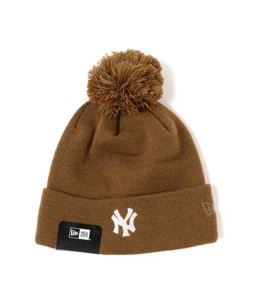 BEAMS BOY(ビームスボーイ)の「NEW ERA × BEAMS BOY / 別注 ポン ニット ワッチキャップ(ニットキャップ/ビーニー・レディース・ネイビー/ブラウン/グリーン・ONE SIZE)」の5枚目の写真