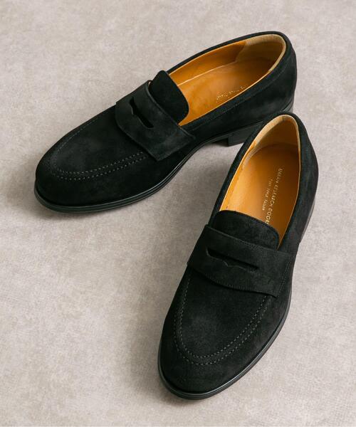 URBAN RESEARCH DOORS(アーバンリサーチドアーズ)の「LIFE STYLE TAILOR マルチスペックスエードコインローファー(ドレスシューズ・メンズ・ブラック・8/8.5/7.5/7)」の1枚目の写真