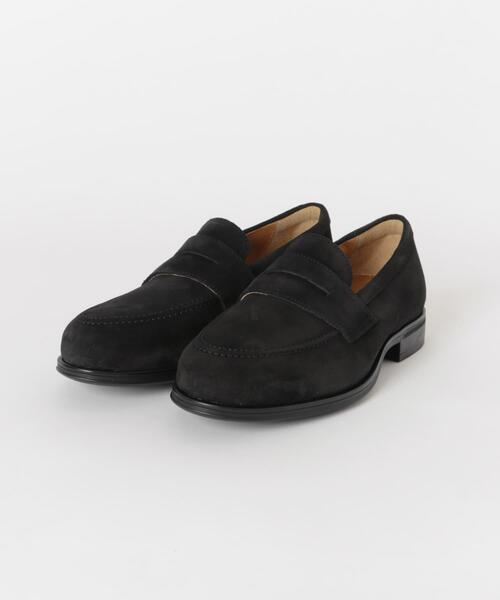 URBAN RESEARCH DOORS(アーバンリサーチドアーズ)の「LIFE STYLE TAILOR マルチスペックスエードコインローファー(ドレスシューズ・メンズ・ブラック・8/8.5/7.5/7)」の3枚目の写真