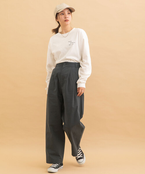 POU DOU DOU(プードゥドゥ)の「2タックフルレングスパンツ(その他パンツ・レディース・モカ/グレー/ブラック・M)」の7枚目の写真