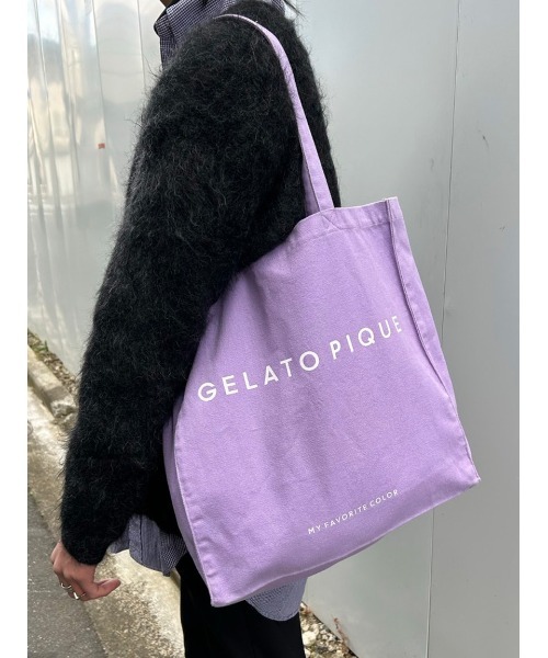 gelato pique(ジェラートピケ)の「ホビートートバッグ(トートバッグ・レディース・ブラック/パープル/レッド/オフホワイト/ピンク/イエロー/オレンジ/ブルー/グリーン/ブラウン/ベージュ/コーラル・FREE)」の7枚目の写真