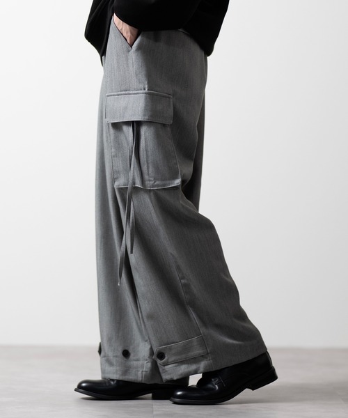 【CLEL】M-47Design TR Loose Parachute Pants/M-47デザイン TRルーズ パラシュートパンツ【セットアップ対応】の6枚目の写真