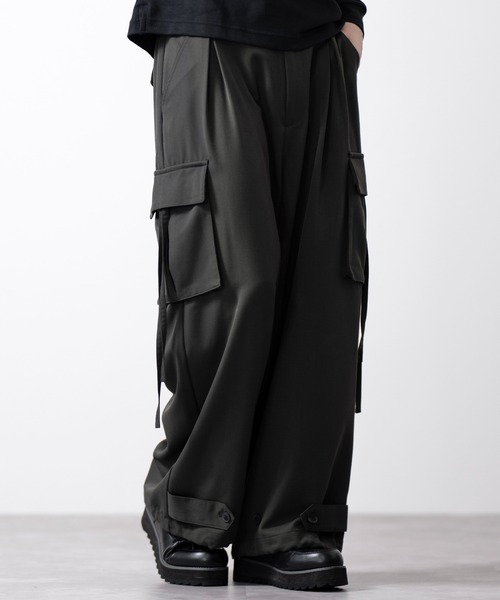 【CLEL】M-47Design TR Loose Parachute Pants/M-47デザイン TRルーズ パラシュートパンツ【セットアップ対応】の7枚目の写真