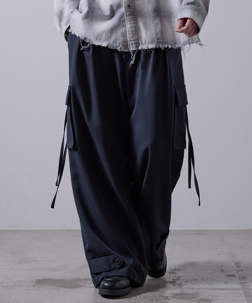 【CLEL】M-47Design TR Loose Parachute Pants/M-47デザイン TRルーズ パラシュートパンツ【セットアップ対応】の12枚目の写真