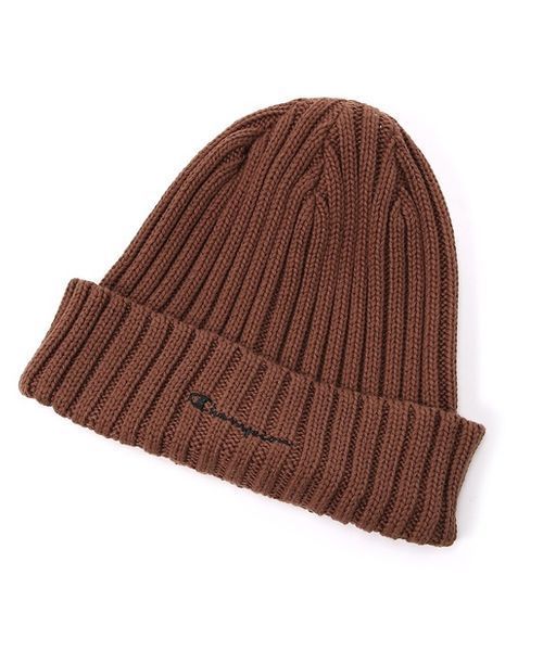 Champion(チャンピオン)の「【Champion】コットンワッチキャップ (ニットキャップ/ビーニー・メンズ・ネイビー/マスタード/ダークブラウン/レッド/グレー/ブラック/ライトピンク/ライラック/ライム・フリー)」の1枚目の写真