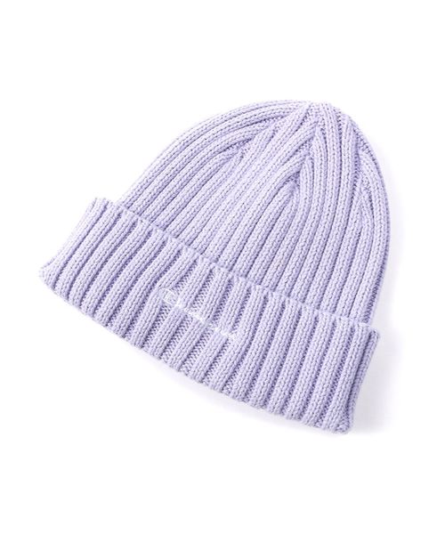 Champion(チャンピオン)の「【Champion】コットンワッチキャップ (ニットキャップ/ビーニー・メンズ・ネイビー/マスタード/ダークブラウン/レッド/グレー/ブラック/ライトピンク/ライラック/ライム・フリー)」の6枚目の写真