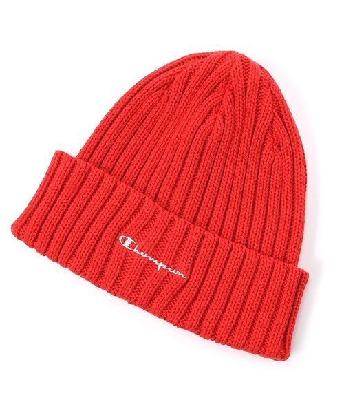 Champion(チャンピオン)の「【Champion】コットンワッチキャップ (ニットキャップ/ビーニー・メンズ・ネイビー/マスタード/ダークブラウン/レッド/グレー/ブラック/ライトピンク/ライラック/ライム・フリー)」の9枚目の写真