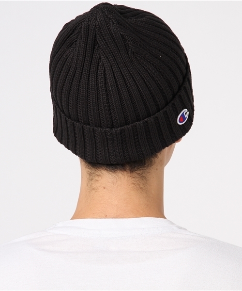 Champion(チャンピオン)の「【Champion】コットンワッチキャップ (ニットキャップ/ビーニー・メンズ・ネイビー/マスタード/ダークブラウン/レッド/グレー/ブラック/ライトピンク/ライラック/ライム・フリー)」の14枚目の写真
