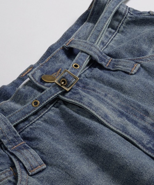 MUHET(ミュエータ)の「belted curve denim pants / ベルト付きカーブデニムパンツ(デニムパンツ・レディース・ライトインディゴブルー/インディゴブルー/ブラック/ブルー系その他・LARGE/MEDIUM/SMALL)」の16枚目の写真