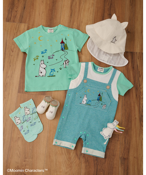kladskap(クレードスコープ)の「【MOOMIN】ぷっくりムーミンカップソックス(ベビーシューズ/ベビーソックス・キッズ・オフホワイト/サックスブルー・F)」の8枚目の写真