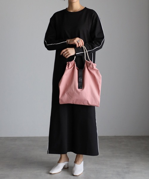 GUSCIO(グッシオ)の「【グッシオベーシック】パラコードハンドル エコバッグ(エコバッグ/サブバッグ・レディース・ブラック/アイボリー/マスタード/カーキ/ブルー/ピンク・FREE)」の22枚目の写真