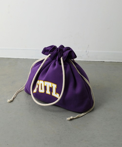 FRUIT OF THE LOOM(フルーツオブザルーム)の「ARCH LOGO SWEAT TOTE(トートバッグ・メンズ・ブラック/グレー/パープル/オートミール・FREE)」の4枚目の写真