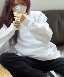 WEGO/【WEB限定】カラービッグシルエットプルオーバースウェット