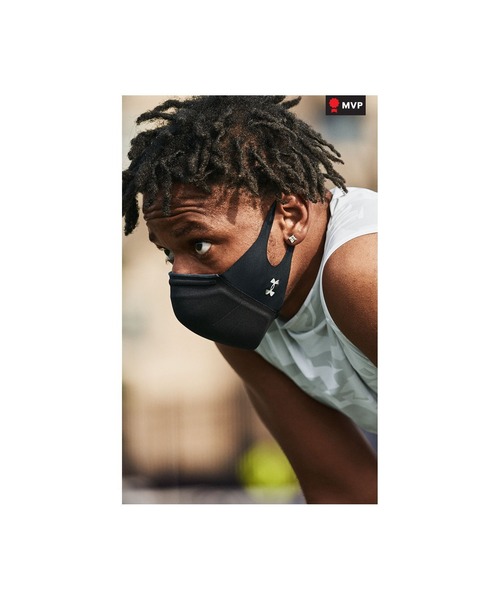 UNDER ARMOUR(アンダーアーマー)の「UAスポーツマスク フェザーウエイト(トレーニング/メンズ/レディース)(その他雑貨・レディース・ブラック/ネイビー/グレー/パープル/グレイッシュブルー/グレー系カモフラージュ/ブラック×ブラック・XS-S/M-L/S-M/L-XL/XXL)」の19枚目の写真
