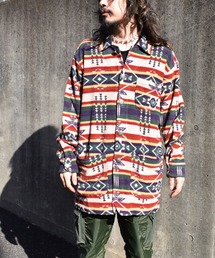 VINTAGE | 【ヴィンテージ古着】90's CHICO'S DESIGN ネイティブ柄 フリースジャケット(その他アウター)