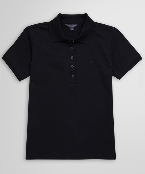 BROOKS BROTHERS(ブルックスブラザーズ)の「GF スーピマコットン ストレッチピケ ポロシャツ(ポロシャツ・レディース・ブラック/ライトブルー/ホワイト/ネイビー・SMALL/X-SMALL/MEDIUM/LARGE)」の13枚目の写真