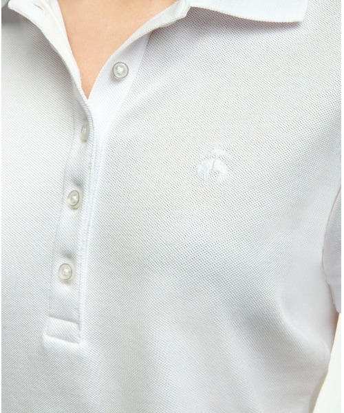 BROOKS BROTHERS(ブルックスブラザーズ)の「GF スーピマコットン ストレッチピケ ポロシャツ(ポロシャツ・レディース・ブラック/ライトブルー/ホワイト/ネイビー・SMALL/X-SMALL/MEDIUM/LARGE)」の19枚目の写真