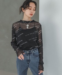 JEANASIS | バイアスロゴシアーLS TEE/104706(Tシャツ/カットソー)