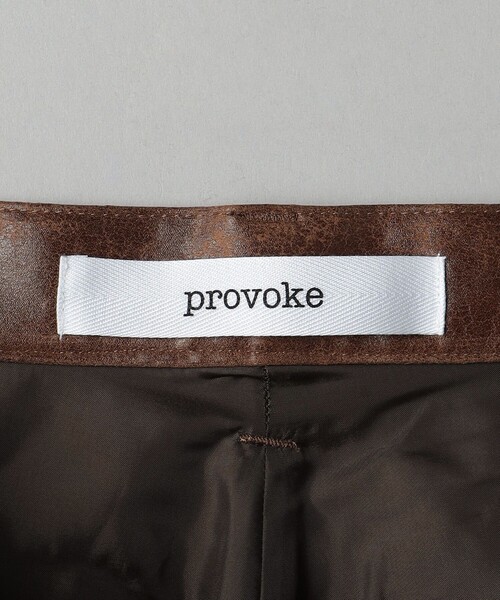PROVOKE (プロヴォーク)の「<provoke>クラッキングレザーライク パンツ(その他パンツ・レディース・ブラウン・FREE)」の15枚目の写真