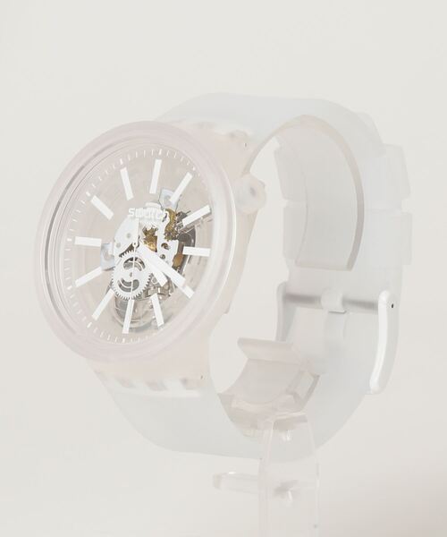 SWATCH(スウォッチ)の「SWATCH(スウォッチ)/腕時計 WHITEINJELLY(アナログ腕時計・メンズ・クリア・FREE)」の4枚目の写真