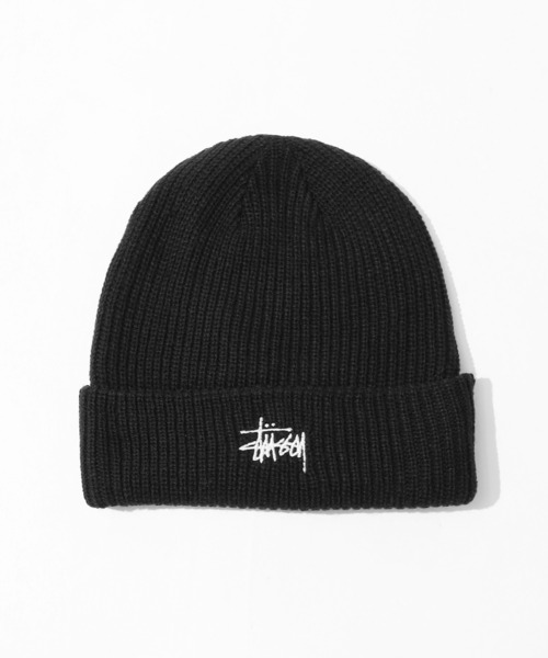 STUSSY(ステューシー)の「STUSSY/ステューシー Basic Cuff Beanie ビーニー ニットキャップ(ニットキャップ/ビーニー・メンズ・ブラック/パープル/グリーン/ブラウン/イエロー/ブルー/サンドベージュ/グレー/バーガンディー/ロイヤルブルー/ライトイエロー/ライトグレー・FREE)」の2枚目の写真