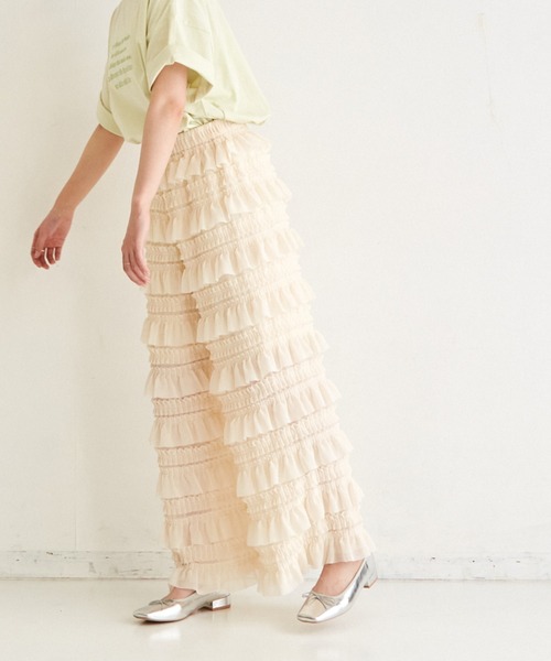 paravion(パラビオン)の「frill pants(その他パンツ・レディース・アイボリー/ブラック・FREE)」の13枚目の写真