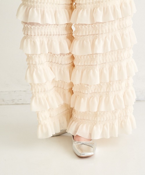 paravion(パラビオン)の「frill pants(その他パンツ・レディース・アイボリー/ブラック・FREE)」の17枚目の写真