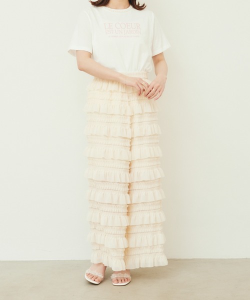 paravion(パラビオン)の「frill pants(その他パンツ・レディース・アイボリー/ブラック・FREE)」の19枚目の写真