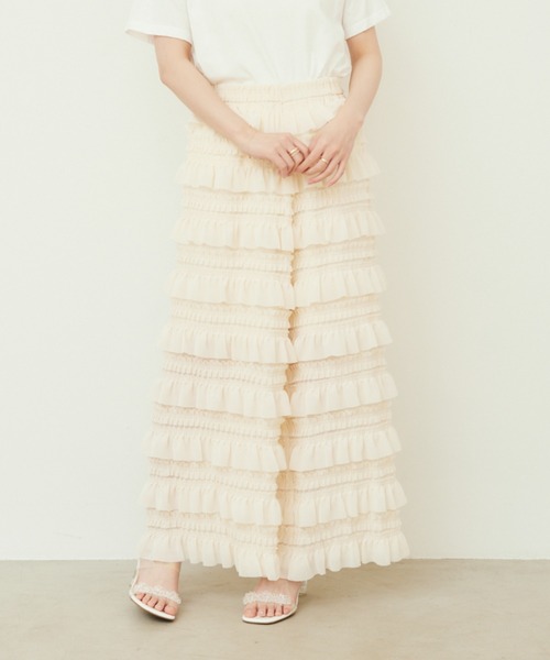 paravion(パラビオン)の「frill pants(その他パンツ・レディース・アイボリー/ブラック・FREE)」の20枚目の写真