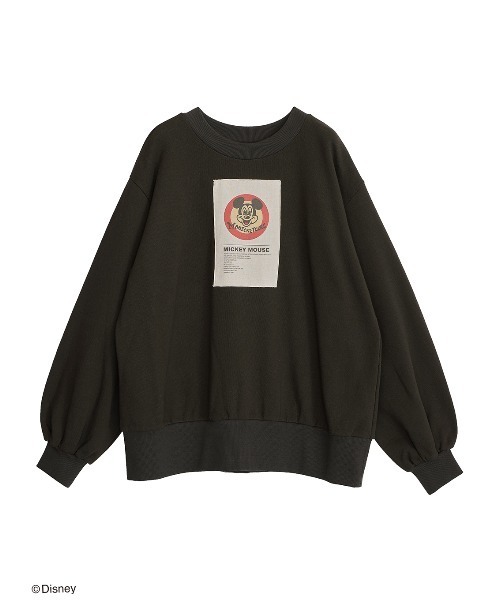 Ameri(アメリ)の「Disney MICKEY TAG SWEAT TOP(スウェット・レディース・スミクロ/アイボリー・FREE)」の10枚目の写真