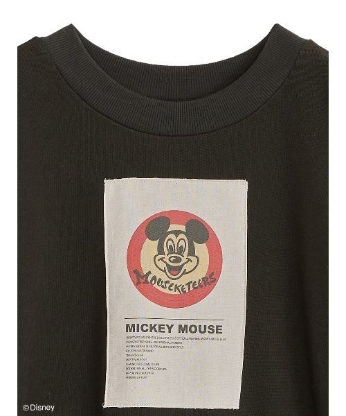 Ameri(アメリ)の「Disney MICKEY TAG SWEAT TOP(スウェット・レディース・スミクロ/アイボリー・FREE)」の4枚目の写真