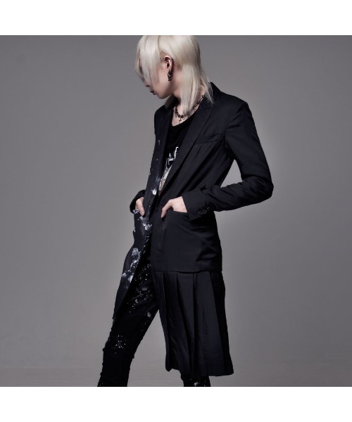 CIVARIZE(シヴァーライズ)の「『CIVARIZE』アシンメトリープリーツロングテーラードジャケット(テーラードジャケット・メンズ・A/B・M/L)」の6枚目の写真
