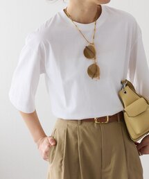 RIVE DROITE | 【接触冷感/UVカット素材】ゴブソデクルーネックTee(Tシャツ/カットソー)