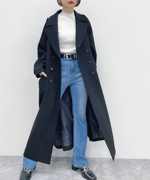 PAGEBOY(ページボーイ)の「ウィンタートレンチコート(その他アウター・レディース・ブラック/ブラック系その他/ブラウン系その他・SMALL/MEDIUM)」の7枚目の写真