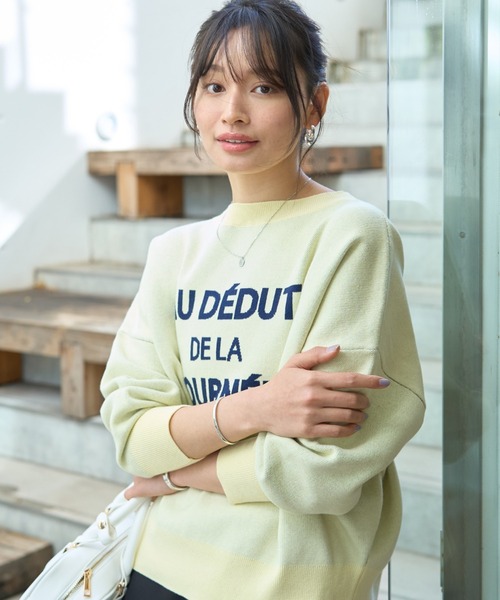 【一部店舗限定】【追加4】ジャガードロゴニットの7枚目の写真