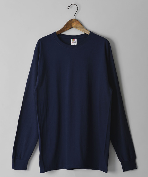 FRUIT OF THE LOOM(フルーツオブザルーム)の「#FRUIT OF THE LOOM/フルーツオブザルーム 5oz ロングスリーブTEE(Tシャツ/カットソー・メンズ・パープル/ネイビー/レッド/カーキ/オレンジ/グリーン/ライトピンク/ワイン/ライトブルー/イエロー/グレー/チャコールグレー/ホワイト/ブラック・MEDIUM/LARGE/SMALL)」の9枚目の写真