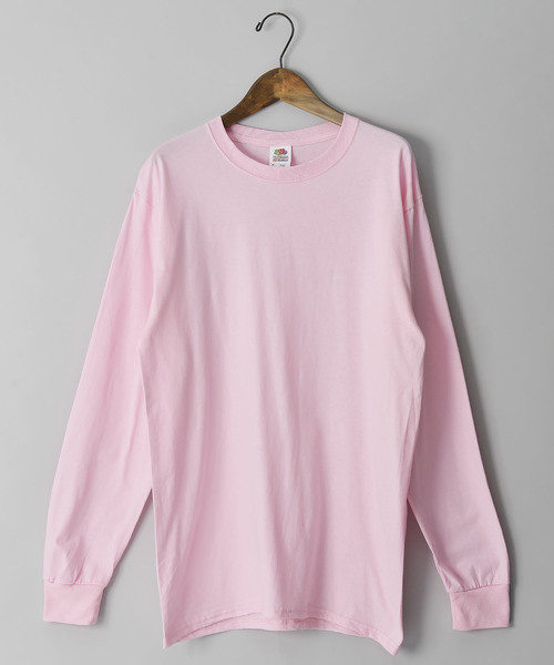 FRUIT OF THE LOOM(フルーツオブザルーム)の「#FRUIT OF THE LOOM/フルーツオブザルーム 5oz ロングスリーブTEE(Tシャツ/カットソー・メンズ・パープル/ネイビー/レッド/カーキ/オレンジ/グリーン/ライトピンク/ワイン/ライトブルー/イエロー/グレー/チャコールグレー/ホワイト/ブラック・MEDIUM/LARGE/SMALL)」の11枚目の写真