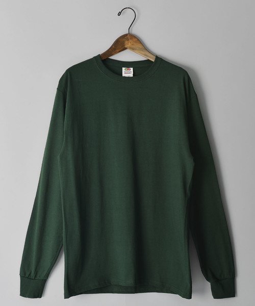 FRUIT OF THE LOOM(フルーツオブザルーム)の「#FRUIT OF THE LOOM/フルーツオブザルーム 5oz ロングスリーブTEE(Tシャツ/カットソー・メンズ・パープル/ネイビー/レッド/カーキ/オレンジ/グリーン/ライトピンク/ワイン/ライトブルー/イエロー/グレー/チャコールグレー/ホワイト/ブラック・MEDIUM/LARGE/SMALL)」の7枚目の写真