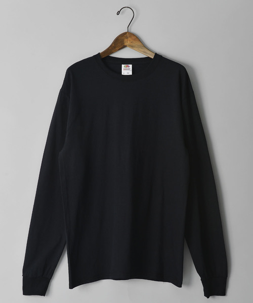FRUIT OF THE LOOM(フルーツオブザルーム)の「#FRUIT OF THE LOOM/フルーツオブザルーム 5oz ロングスリーブTEE(Tシャツ/カットソー・メンズ・パープル/ネイビー/レッド/カーキ/オレンジ/グリーン/ライトピンク/ワイン/ライトブルー/イエロー/グレー/チャコールグレー/ホワイト/ブラック・MEDIUM/LARGE/SMALL)」の3枚目の写真