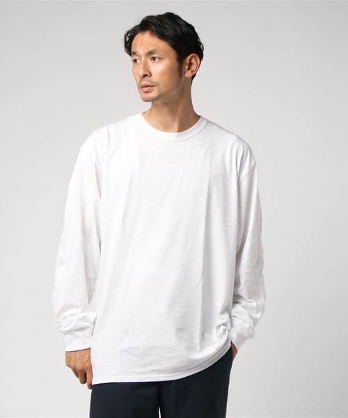 FRUIT OF THE LOOM(フルーツオブザルーム)の「#FRUIT OF THE LOOM/フルーツオブザルーム 5oz ロングスリーブTEE(Tシャツ/カットソー・メンズ・パープル/ネイビー/レッド/カーキ/オレンジ/グリーン/ライトピンク/ワイン/ライトブルー/イエロー/グレー/チャコールグレー/ホワイト/ブラック・MEDIUM/LARGE/SMALL)」の18枚目の写真
