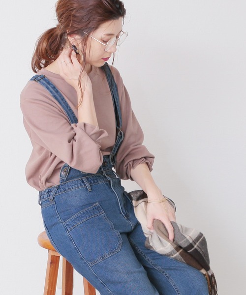 reca(レカ)の「バッククロスデニムサロペット(サロペット/オーバーオール・レディース・ネイビー/ブルー・M/L)」の14枚目の写真