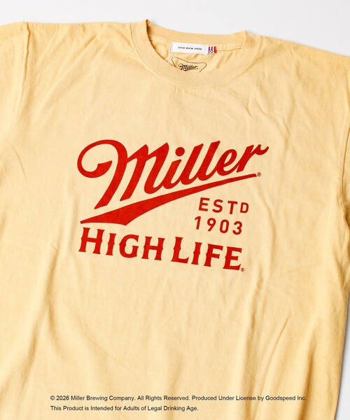 GOOD ROCK SPEED(グッドロックスピード)の「【GOOD ROCK SPEED/グッドロックスピード】Miller Tシャツ(Tシャツ/カットソー・メンズ・マスタード/オフホワイト・M/L)」の3枚目の写真