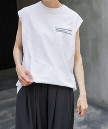 FORK&SPOON | FORK&SPOON エンブロイダリーノースリーブTシャツ(Tシャツ/カットソー)
