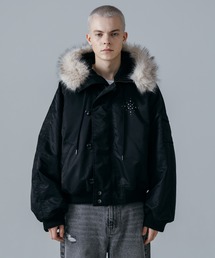 ajouter flow | 【ajouter flow】rhinestone N-2B jacket(ブルゾン)