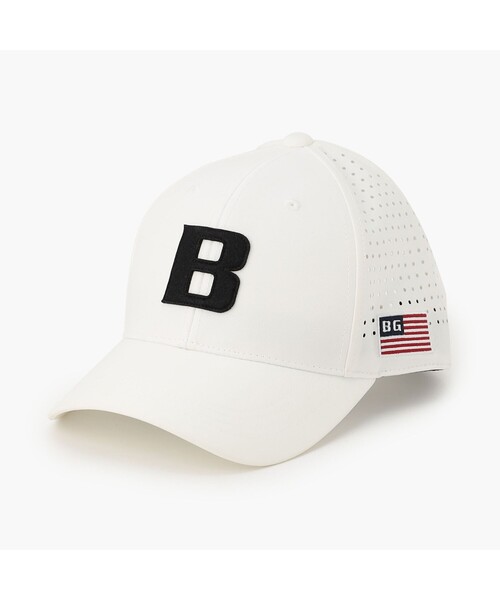 BRIEFING(ブリーフィング)の「【BRIEFING GOLF/ブリーフィングゴルフ】MEN’S PUNCHING MESH INITIAL CAP(キャップ・メンズ・ホワイト/ブラック/ネイビー/ベージュ・FREE)」の2枚目の写真
