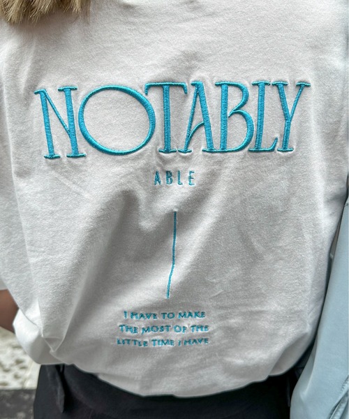 feepur(フェピュール)の「エンブロイダリーロゴカラーTee(Tシャツ/カットソー・レディース・チャコールグレー/オフホワイト/グリーン/ピンク/ネイビー・MEDIUM)」の20枚目の写真