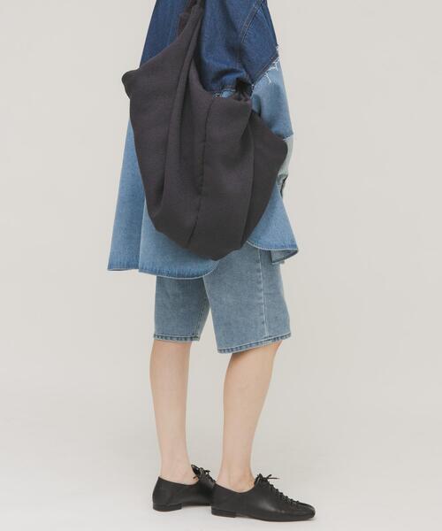 KBF(ケイビーエフ)の「パイル2WAYイージーBAG(トートバッグ・レディース・ネイビー/アイボリー・ONE)」の16枚目の写真
