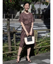 m.f.editorial | エムエフエディトリアルレディース/m.f.editorial:Women プリント タックフレアースカート(スカート)
