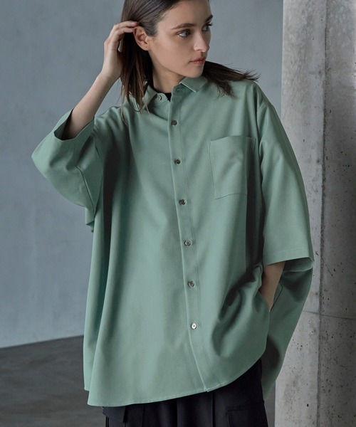 SERACE(セラス)の「【SERACE】Loose silhouette short sleeve shirt / ルーズシルエット半袖シャツ(トップス)」