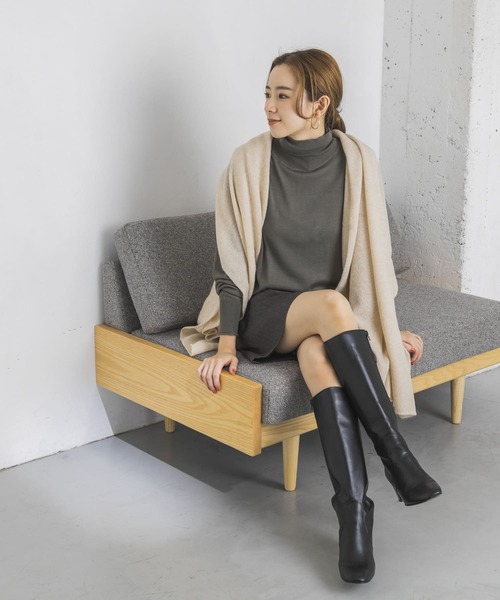 URBAN RESEARCH(アーバンリサーチ)の「カシミヤウールタートルニット(ニット/セーター・レディース・ブラック/パープル/オフホワイト/グリーン系その他・FREE)」の20枚目の写真
